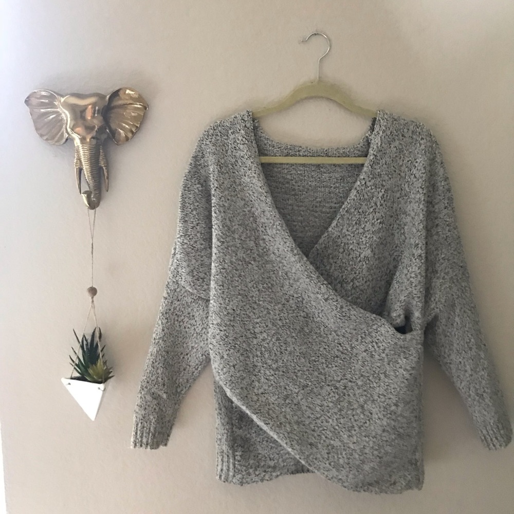 Crossover sweater